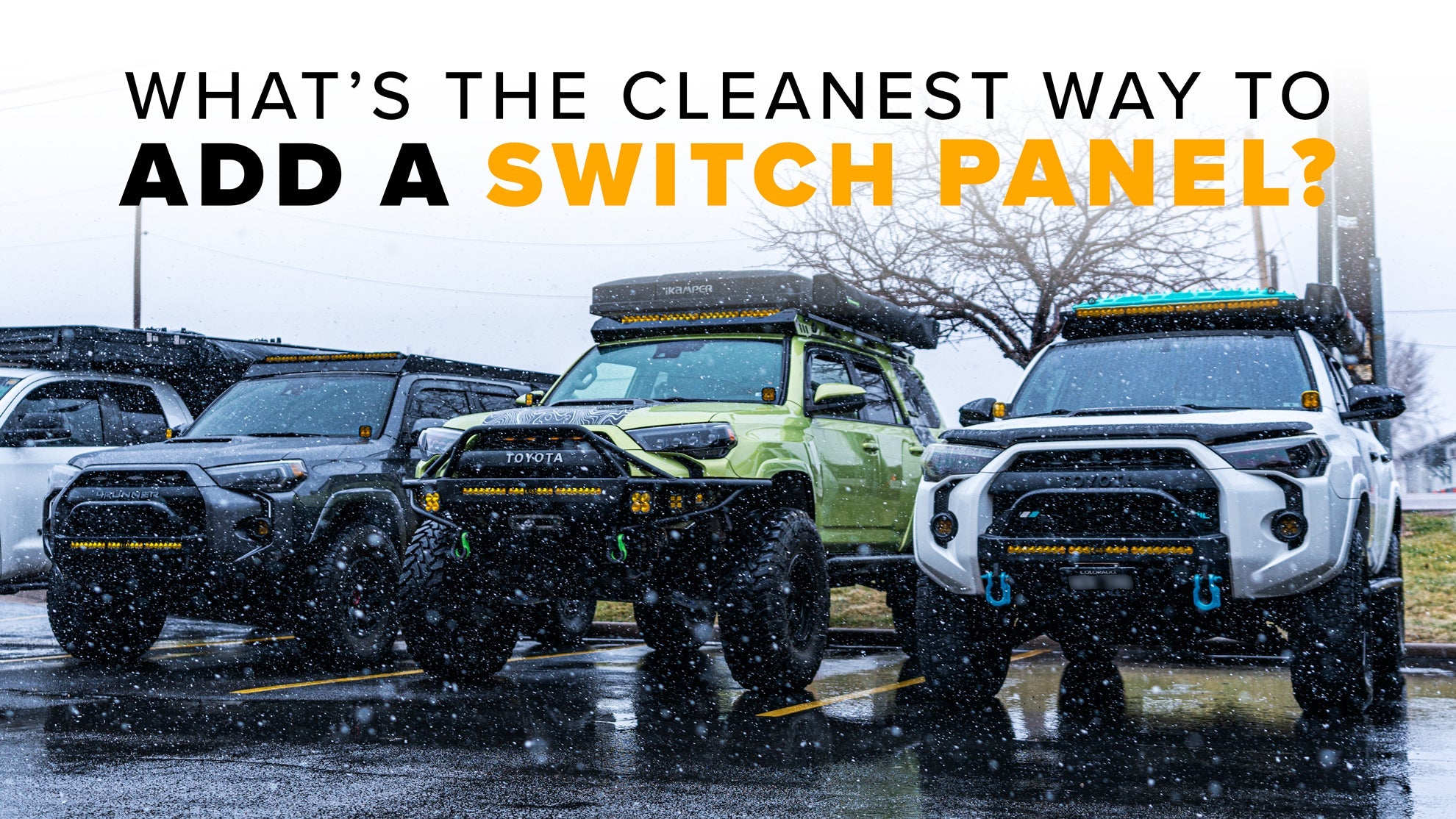 OE Panels Factory Replacement Switch Panel for 2010–2024 Toyota 4Runner: The Cleanest Way to Add an 8-Gang Switch System