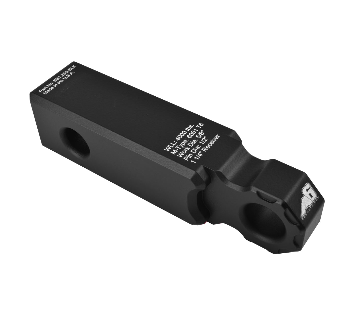 Agency 6 - Shackle Block 1.25" Assembly - Black