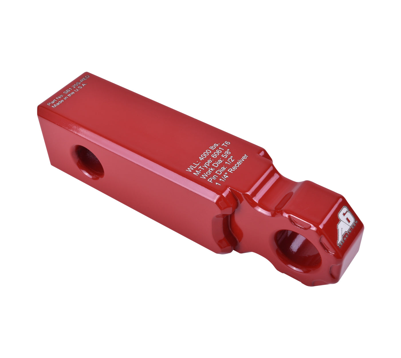 Agency 6 - Shackle Block 1.25" Assembly - Red