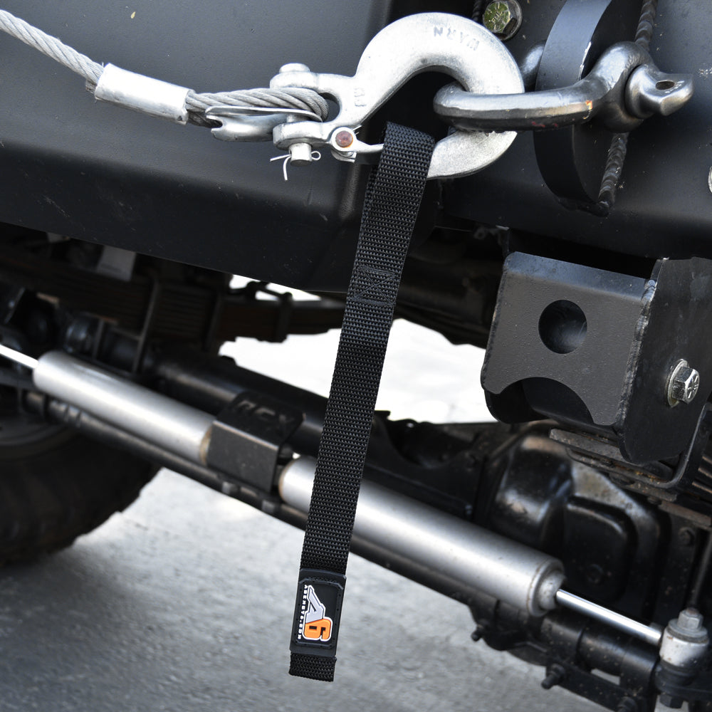 Agency 6 - WINCH HOOK Pull Strap - 1 inch wide