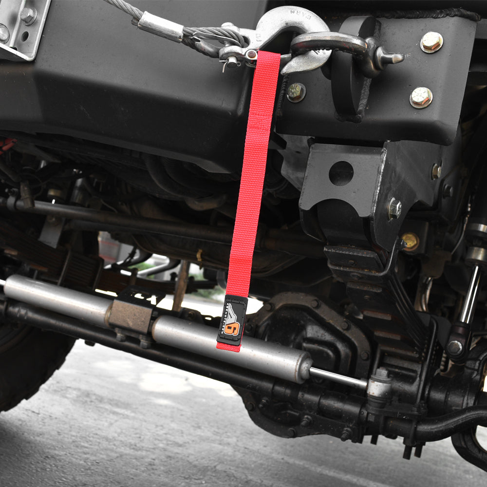 Agency 6 - WINCH HOOK Pull Strap - 1 inch wide