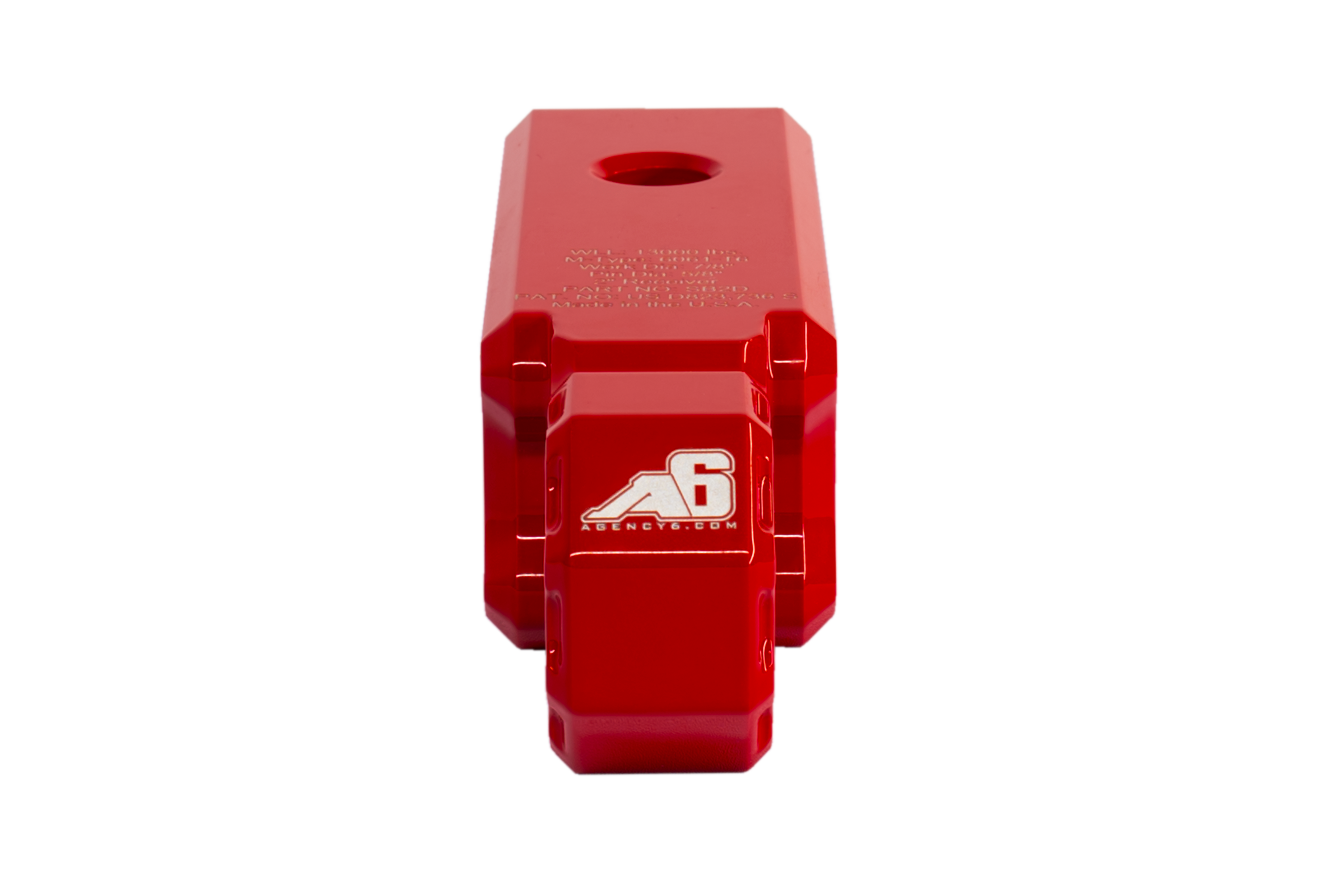 Agency 6 - Shackle Block 2" Assembly - Red