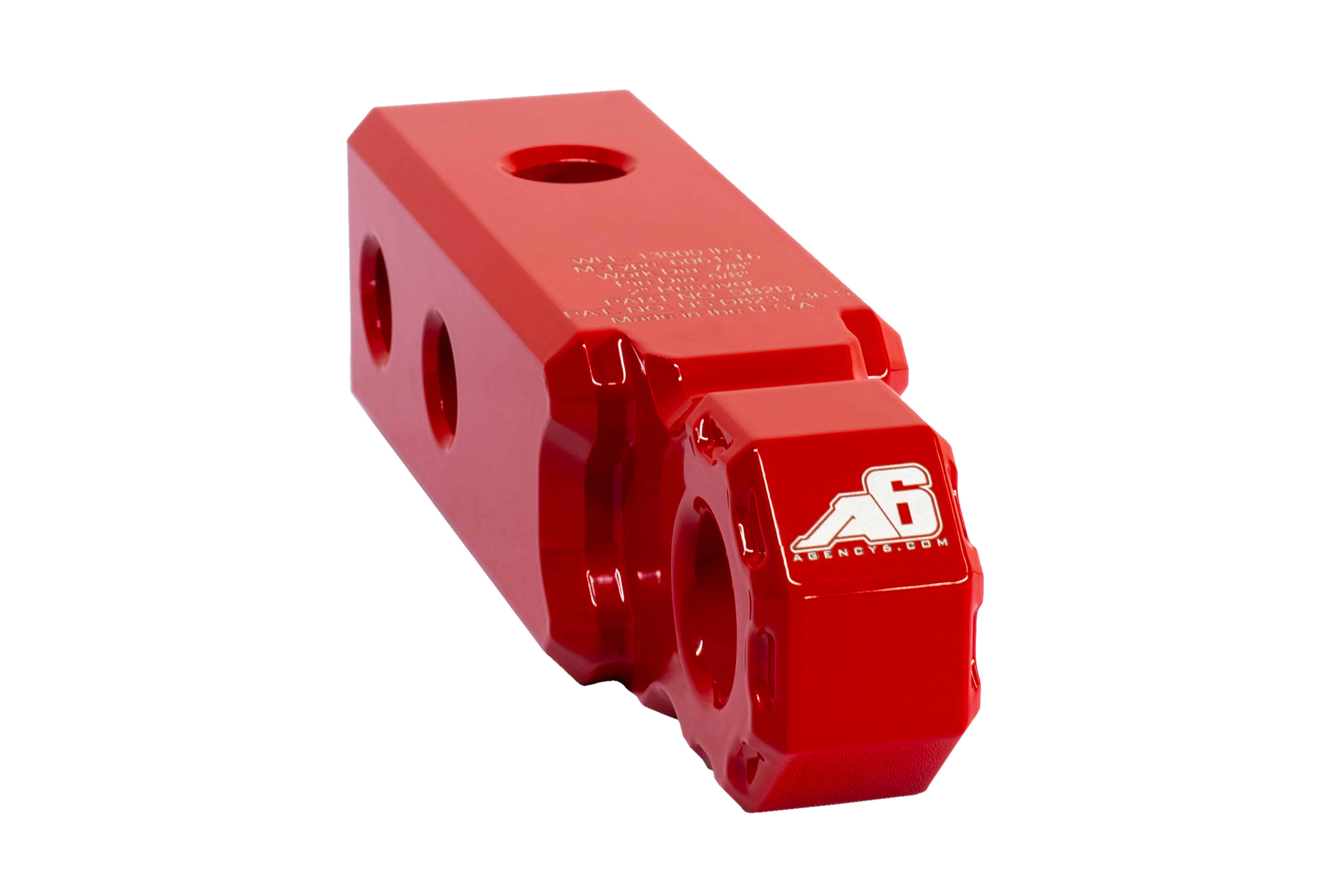 Agency 6 - Shackle Block 2" Assembly - Red