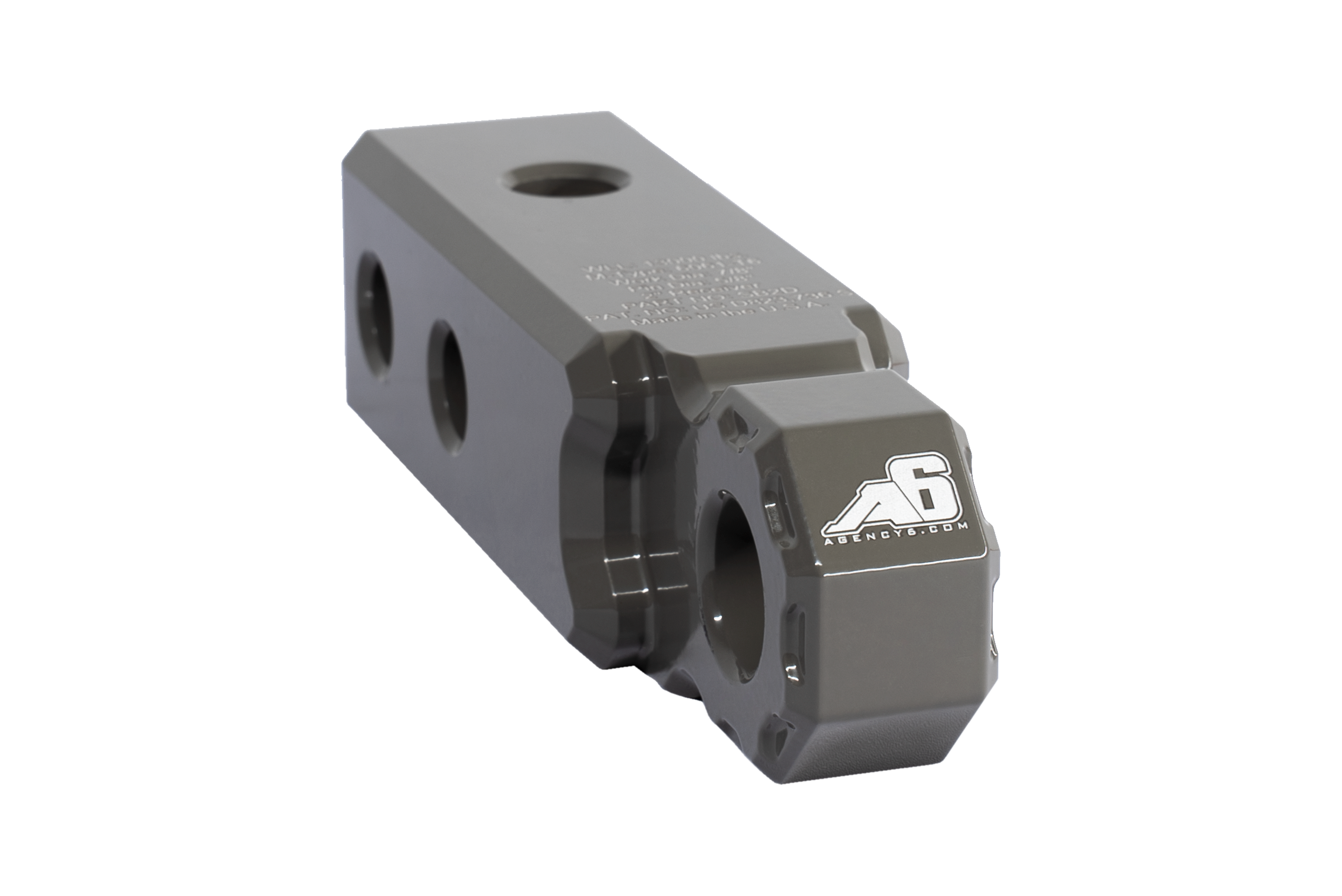 Agency 6 - Shackle Block 2" Assembly - Grey