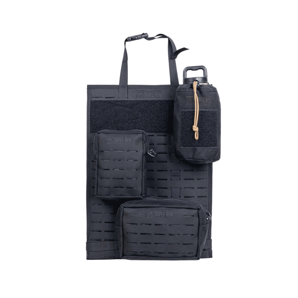 BROG - Molle Seat Back Panel - 14x20" - Black - Triple Run