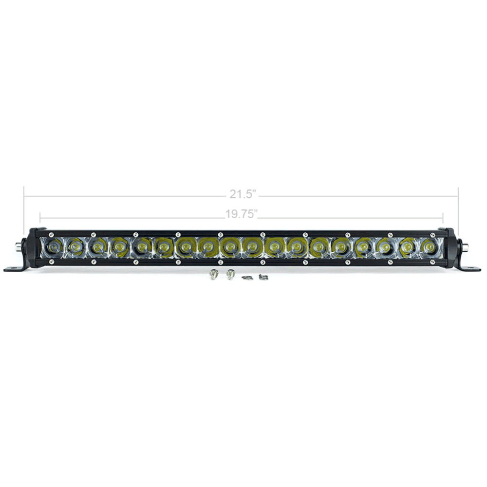 Cali Raised LED - 20" Slim Single Row White LED Light Bar