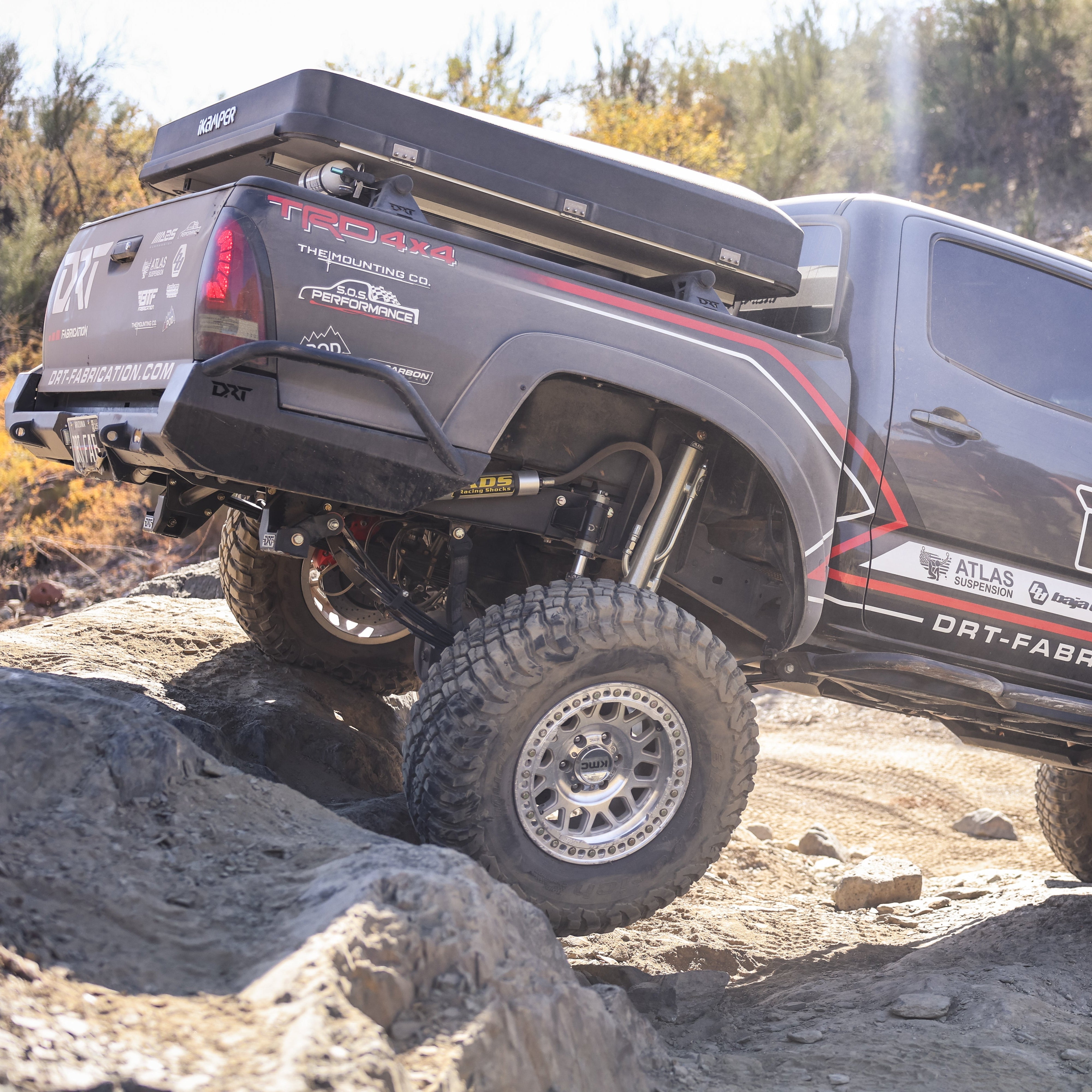 DRT Fabrication - Shackle Hanger + Shock Relo Kit - Toyota Tacoma (2005-2023)