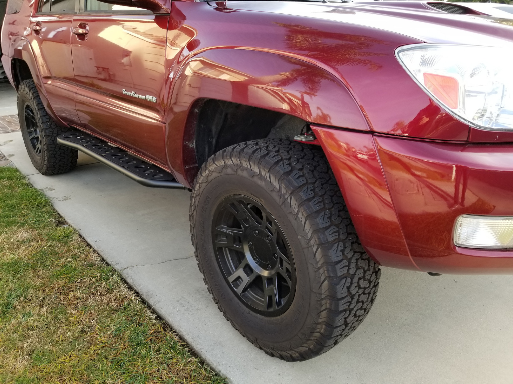 Cali Raised LED - Step Edition Bolt On Rock Sliders - Toyota 4Runner (2003-2009)