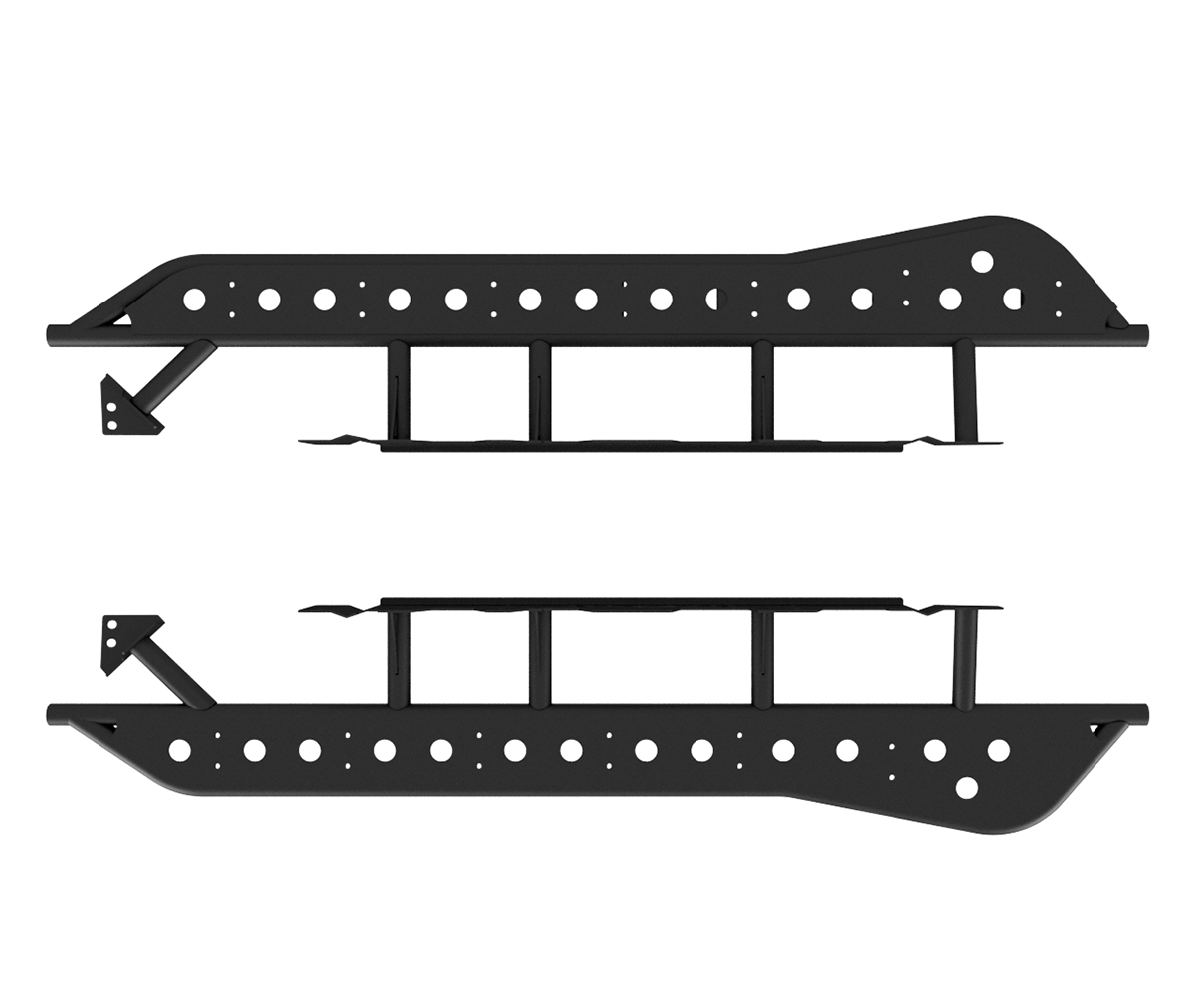 Cali Raised LED - Step Edition Rock Sliders - Toyota Tacoma (2024+)