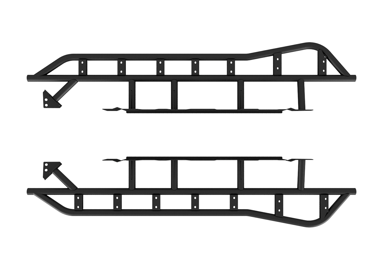 Cali Raised LED - Step Edition Rock Sliders - Toyota Tacoma (2024+)