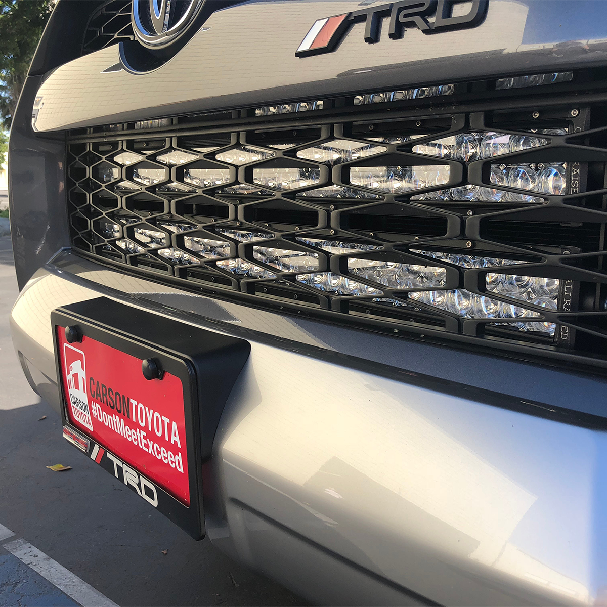 Cali Raised LED - 32" Hidden Grille LED Light Bar Brackets Kit - Toyota 4Runner (2014-2024)