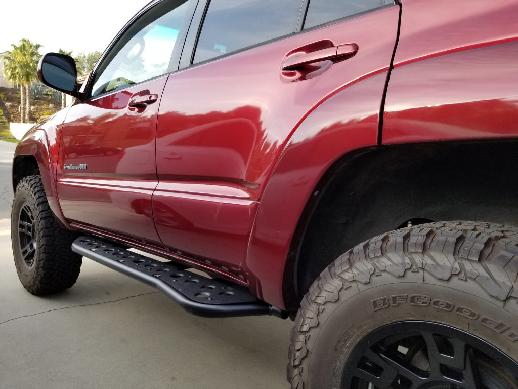 Cali Raised LED - Step Edition Bolt On Rock Sliders - Toyota 4Runner (2003-2009)
