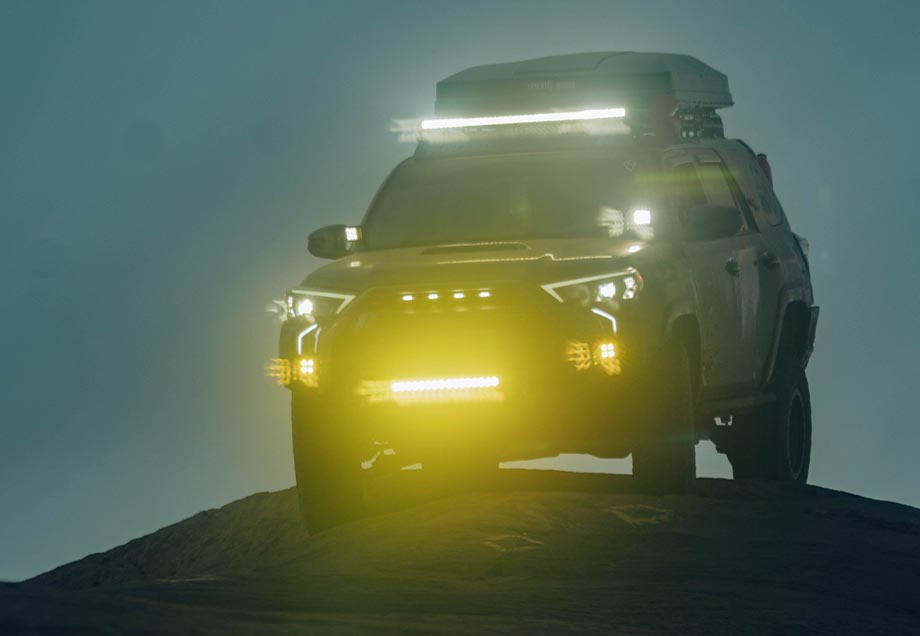 Cali Raised LED - Low Profile LED Ditch Light Brackets Kit - Toyota 4Runner (2010-2024)