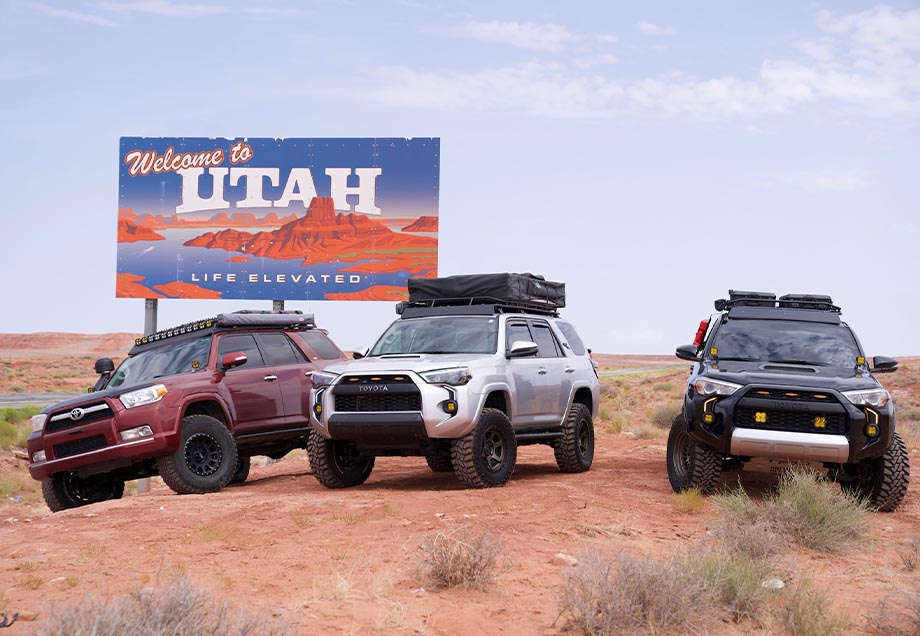 Cali Raised LED - Low Profile LED Ditch Light Brackets Kit - Toyota 4Runner (2010-2024)