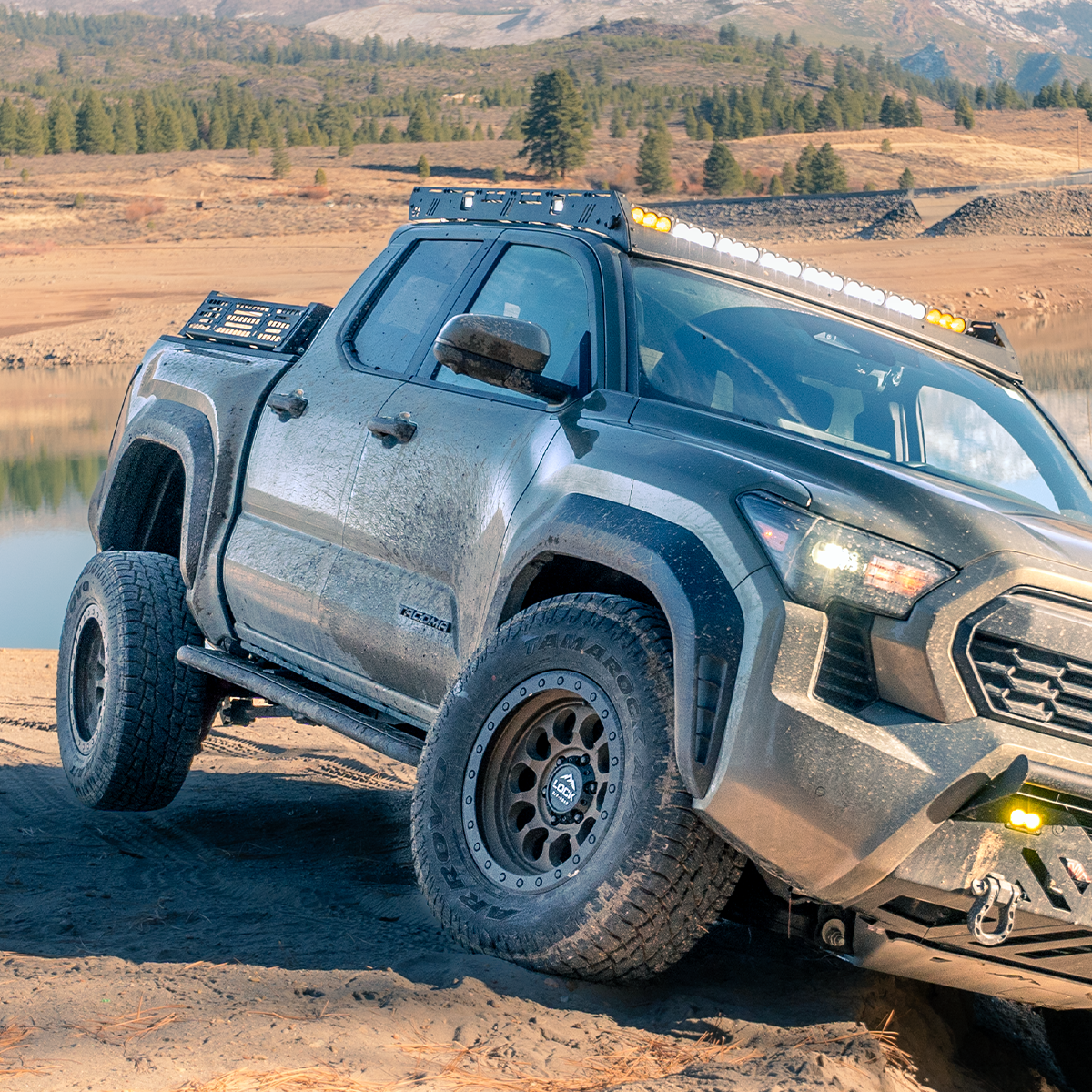 Cali Raised LED - Step Edition Rock Sliders - Toyota Tacoma (2024+)