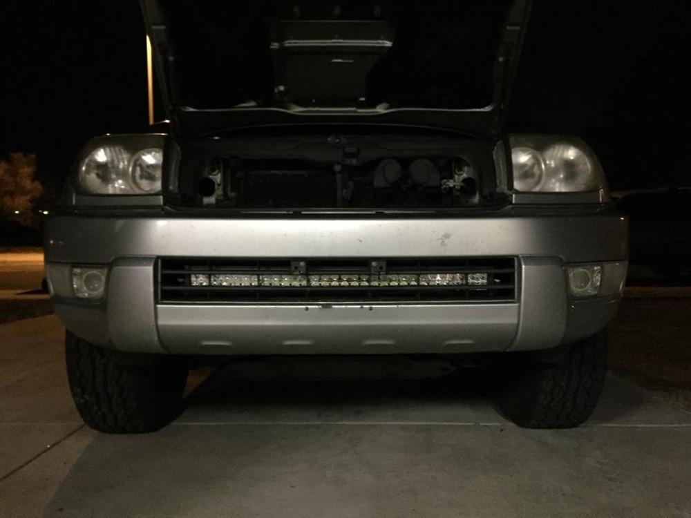 Cali Raised LED - 32" Lower Bumper Hidden LED Light Bar Brackets Kit - Toyota 4Runner (2003-2009)