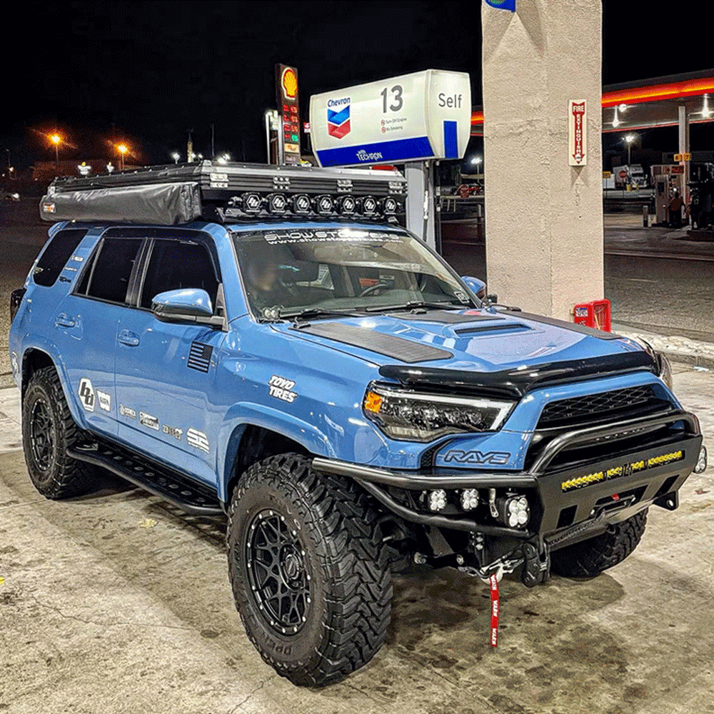 Lensun Solar - 80W Hood Solar Panel with Scoop - Toyota 4Runner (2003-2024)