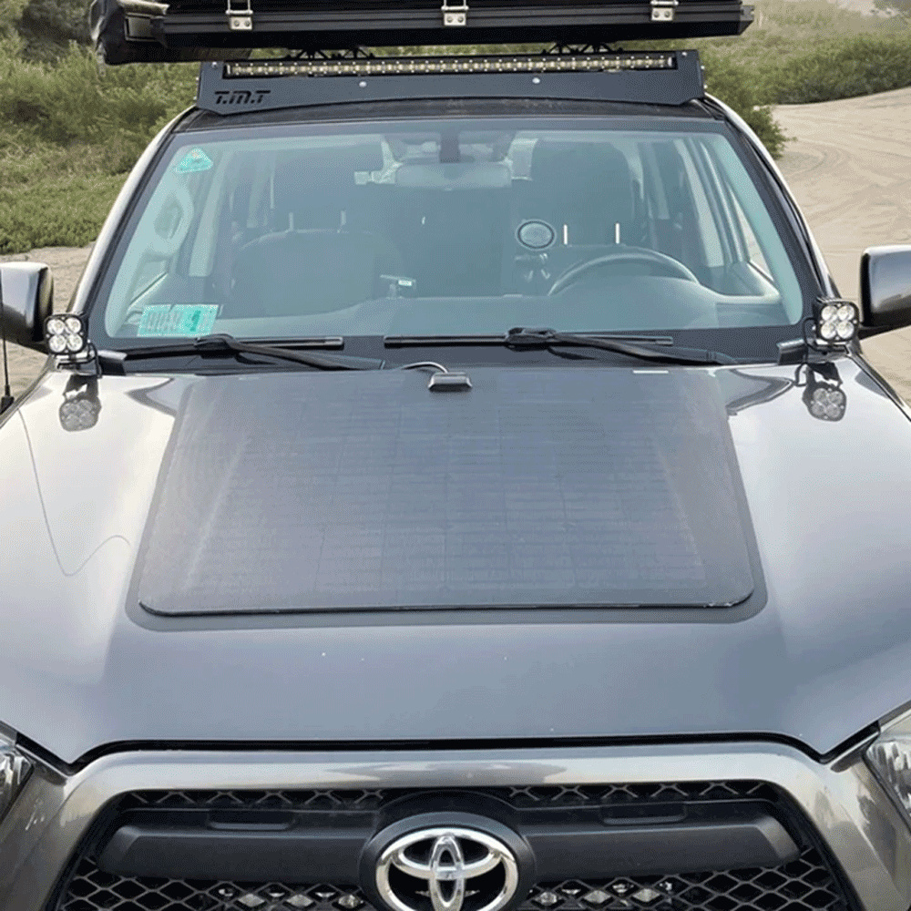 Lensun Solar - 100W Hood Flexible Solar Panel - Toyota 4Runner (2003-2024)