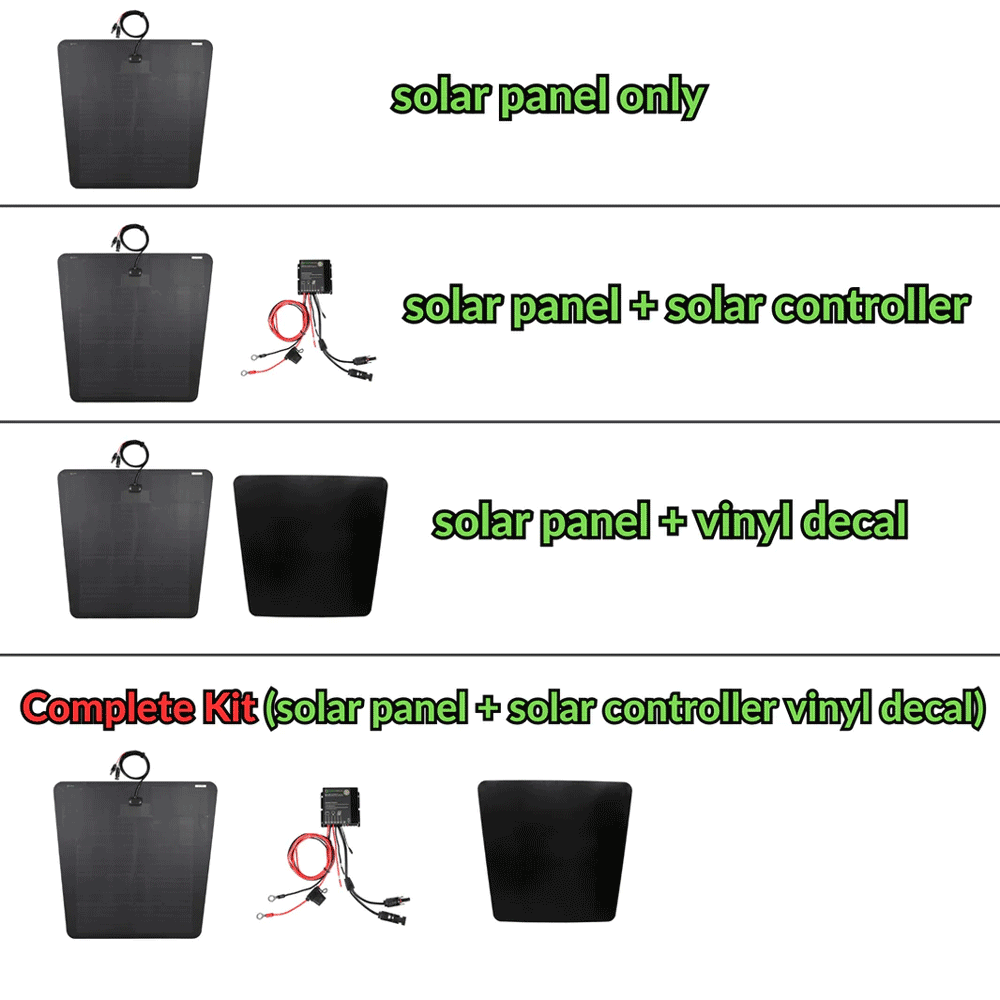 Lensun Solar - 100W Hood Flexible Solar Panel - Toyota 4Runner (2003-2024)