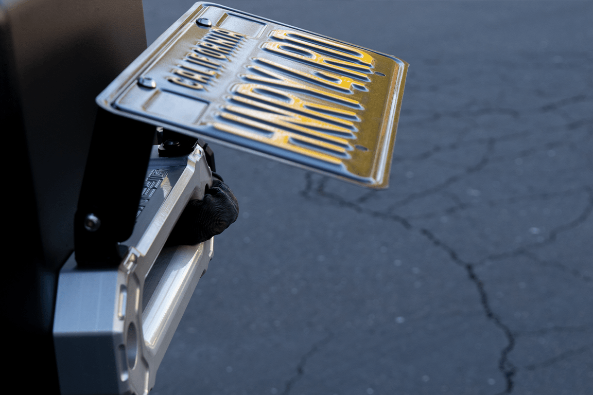 Agency 6 - License Plate Mount for A6 Fairlead