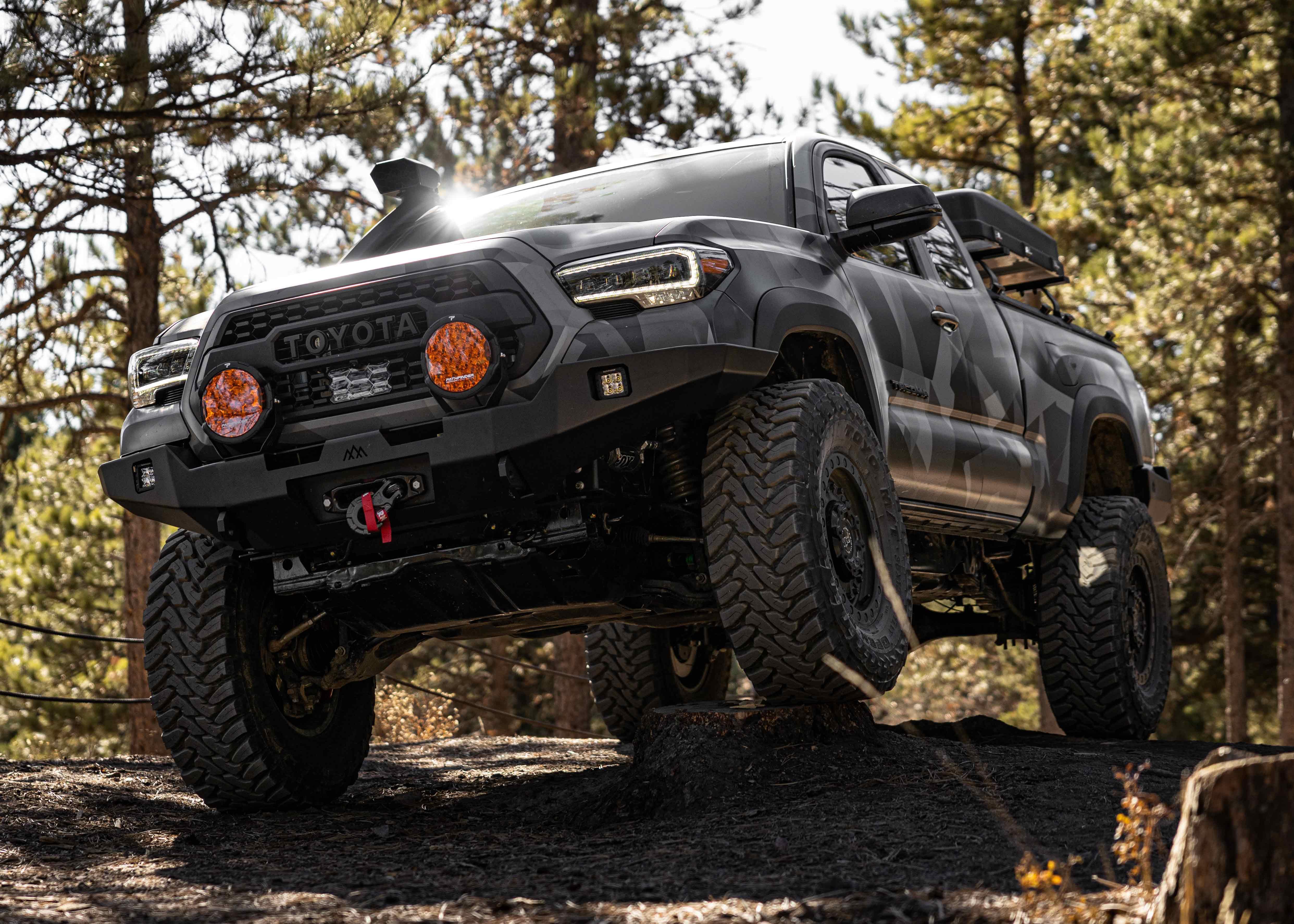 Backwoods Adventure Mods -  Hi-Lite Overland Front Bumper (No Bull Bar) - Toyota Tacoma (2016-2023)