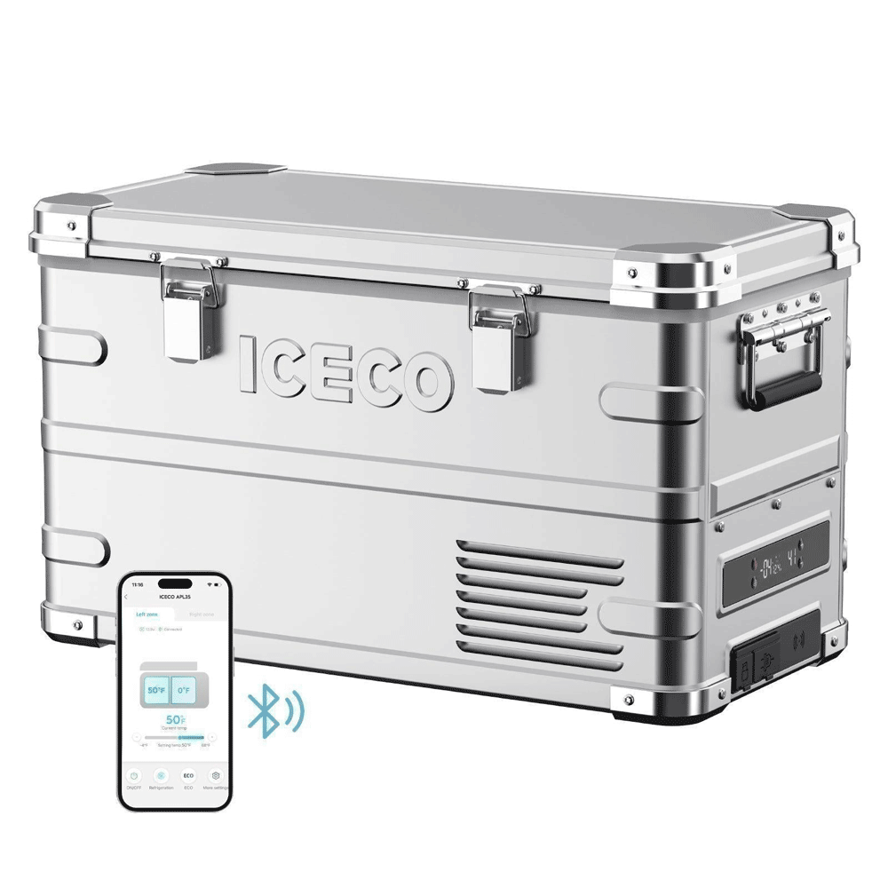 ICECO - APL35 Dual Zone Aluminum Fridge Refrigerator - 35 LT
