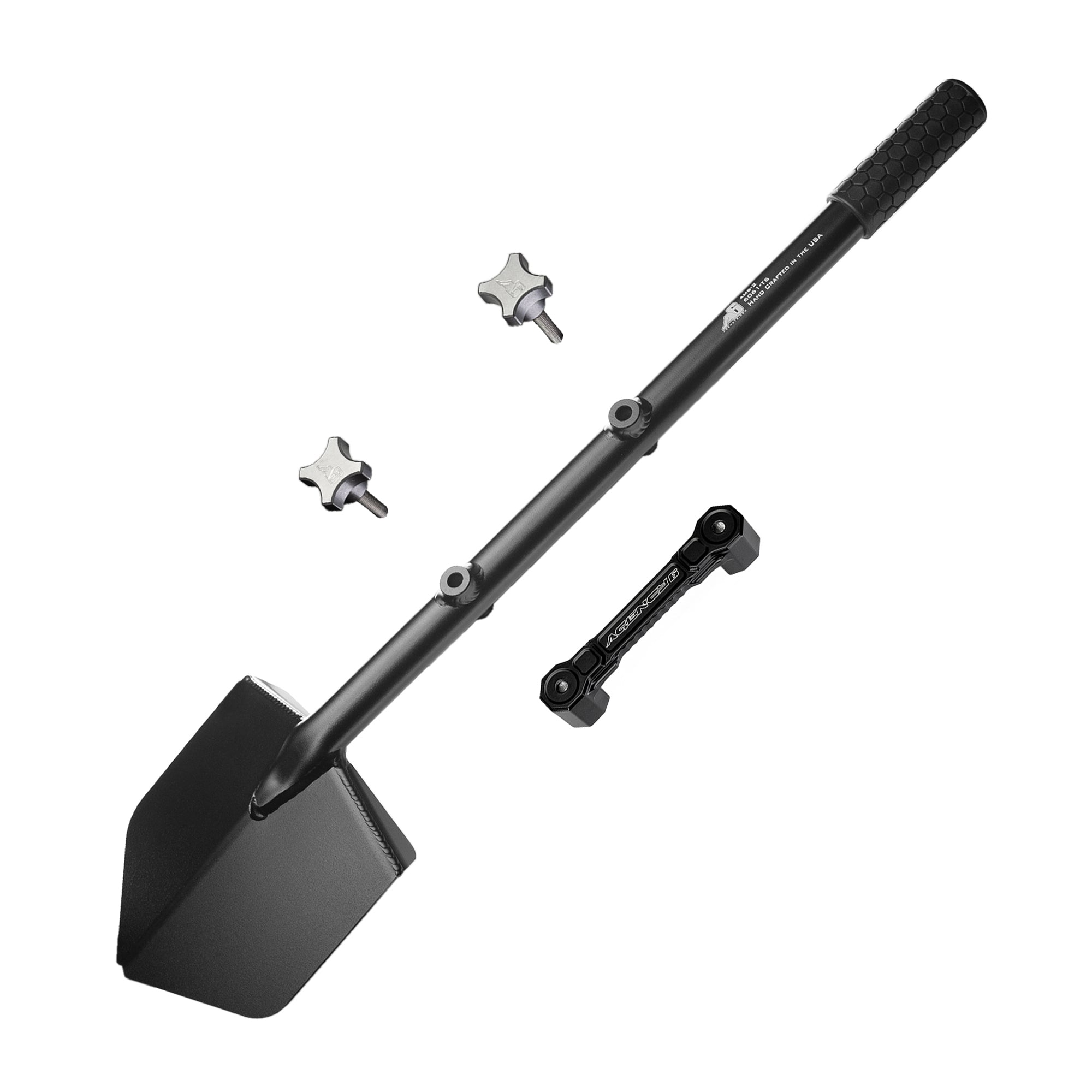 Agency 6 - Shovel / Mount Combo - Black Long Shovel / Black SSM with Knobs