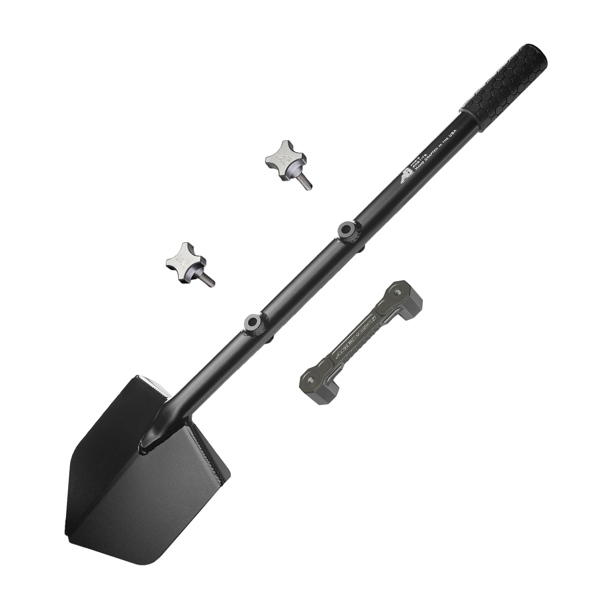 Agency 6 - Shovel / Mount Combo - Black Long Shovel / Grey SSM with Knobs