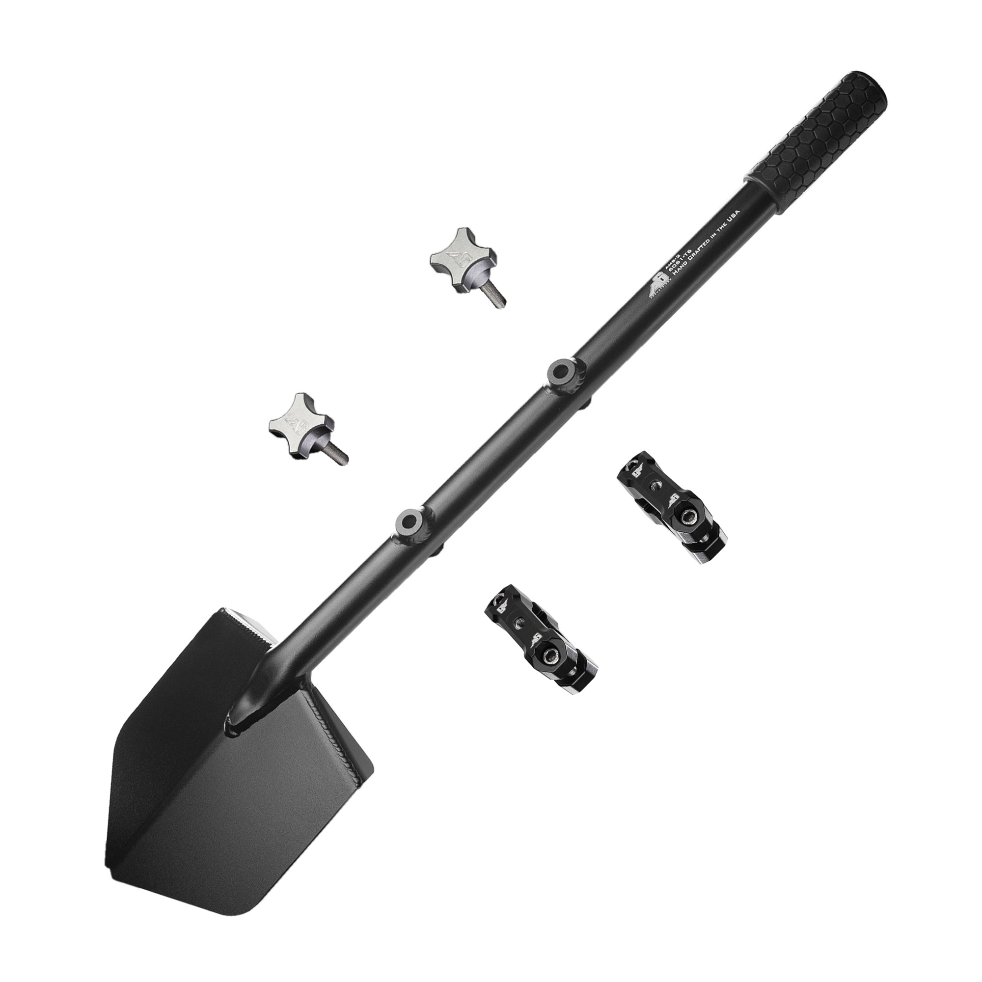Agency 6 - Shovel / Mount Combo - Black Long Shovel / Black UMD with Knobs