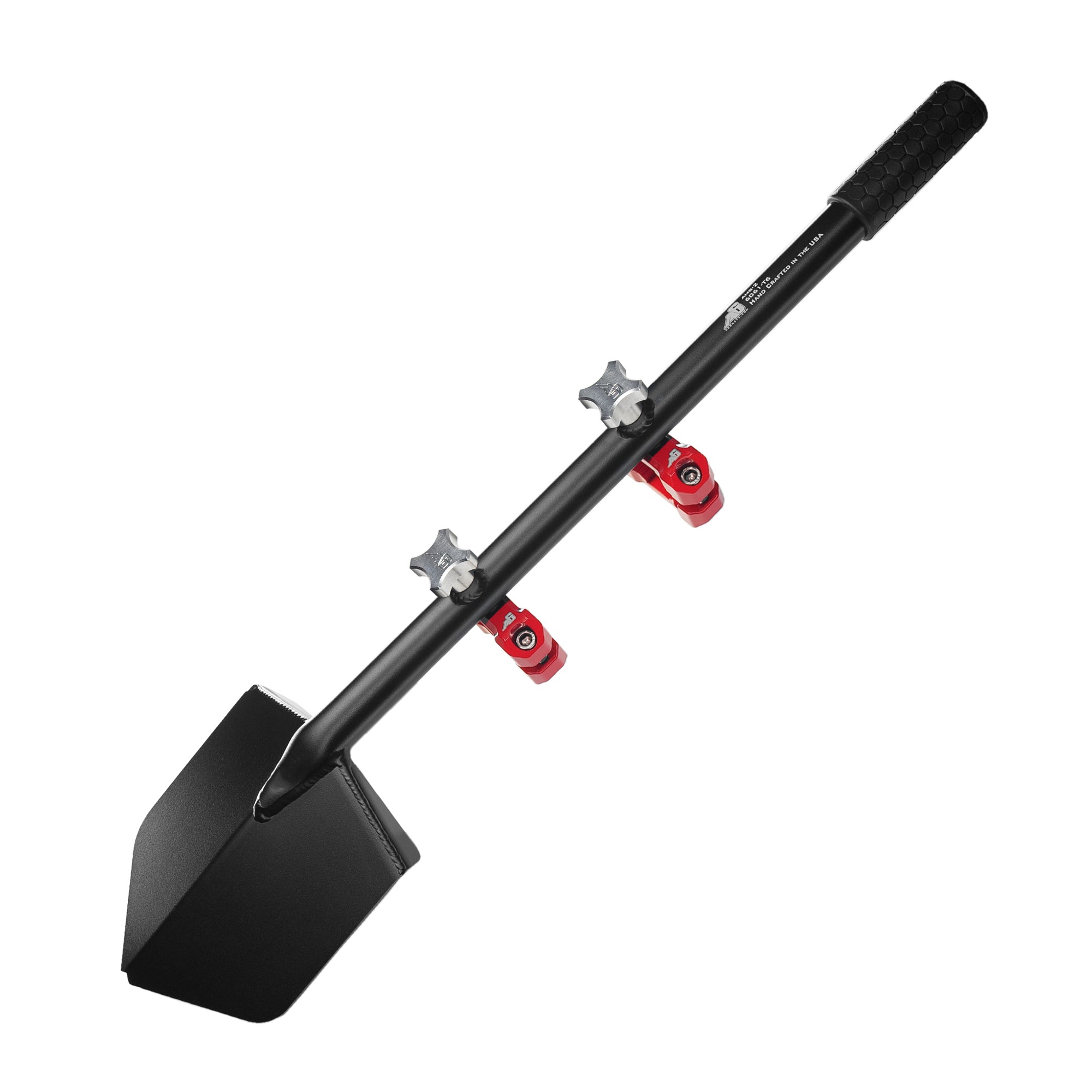 Agency 6 - Shovel / Mount Combo - Black Long Shovel / Red UMD with Knobs