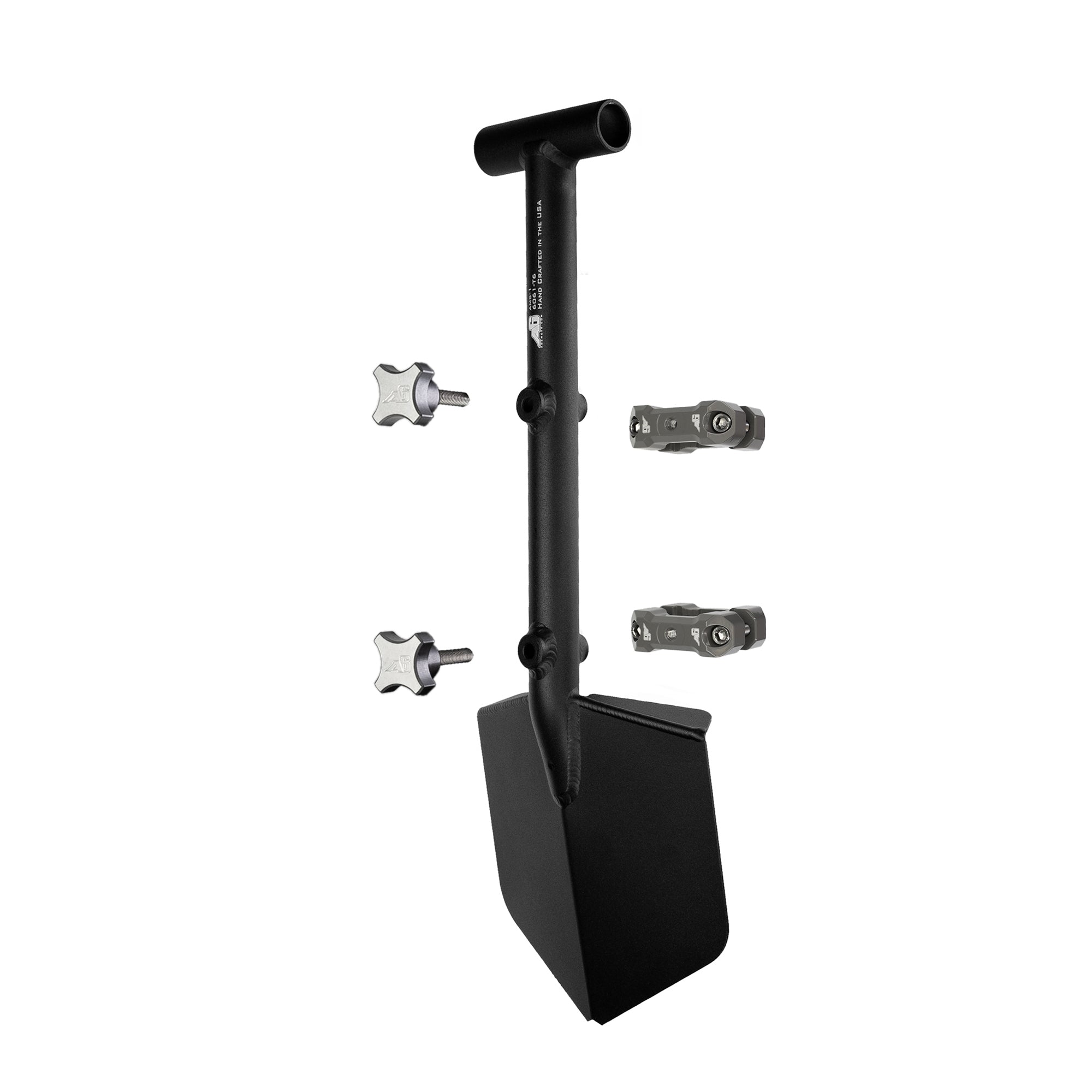 Agency 6 - Shovel / Mount Combo - Black Mini Shovel / Grey UMD with Knobs