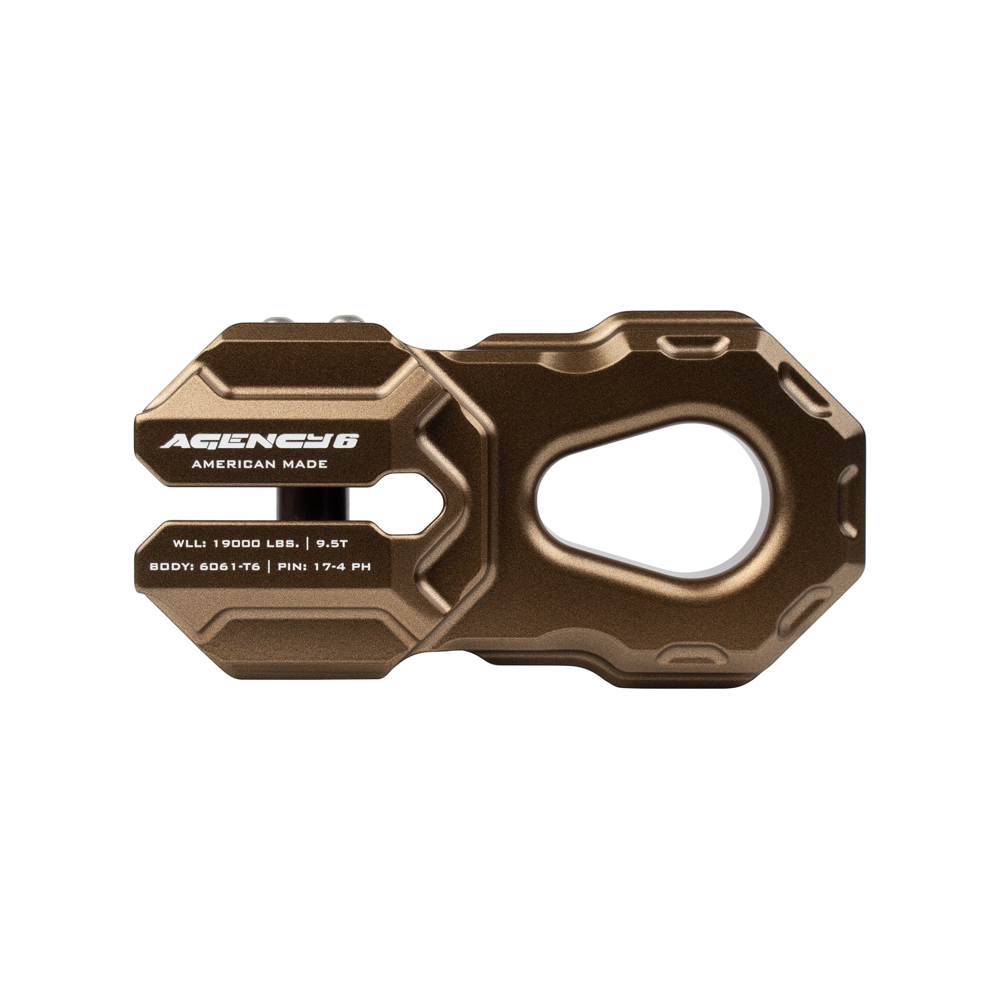 Agency 6 - Billet Winch Shackle - Bronze