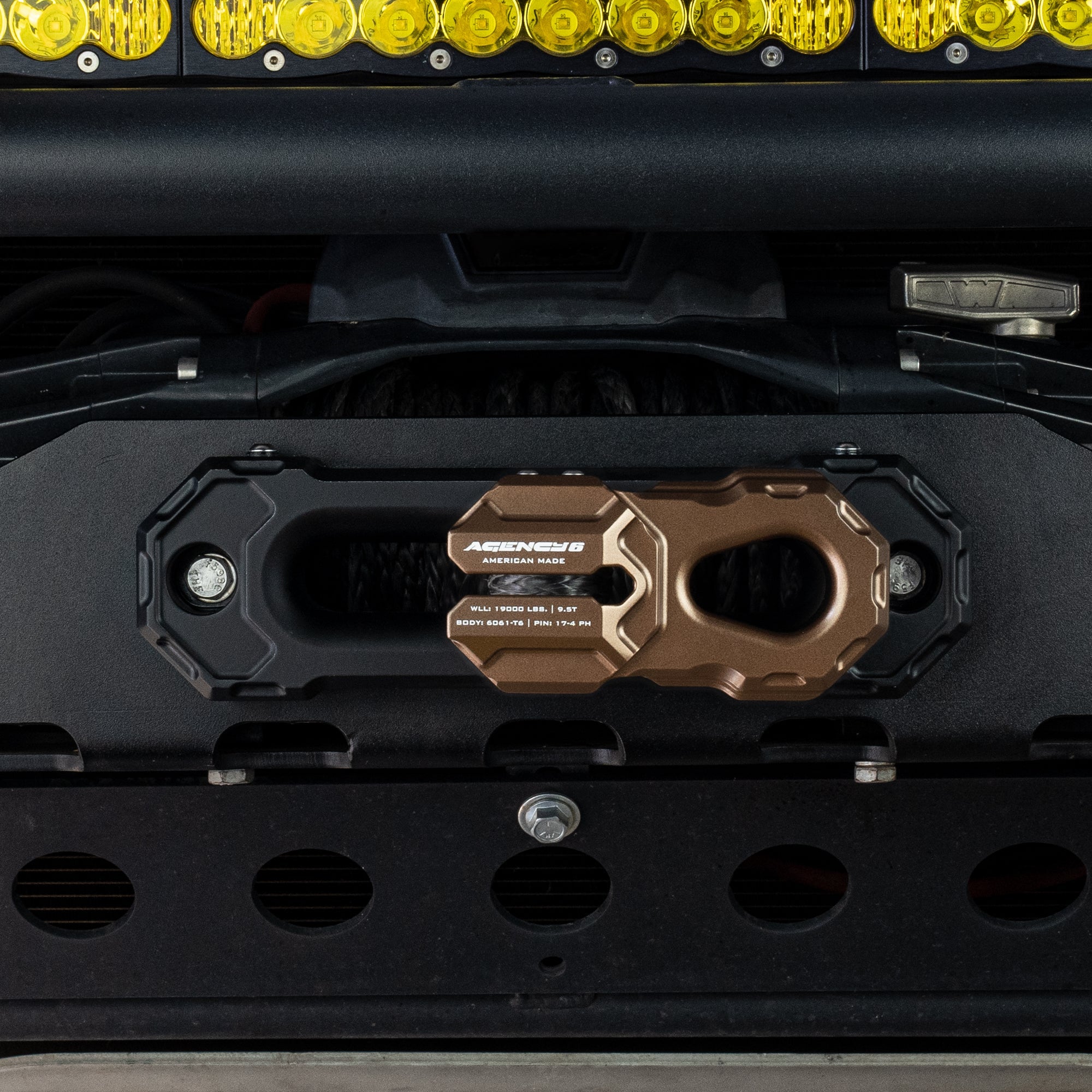 Agency 6 - Billet Winch Shackle - Bronze