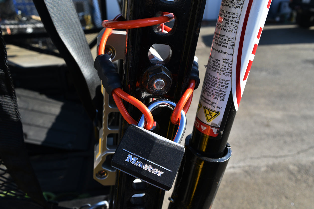 Agency 6 - Adventure Equipment Cable Lock Kit - (Orange)