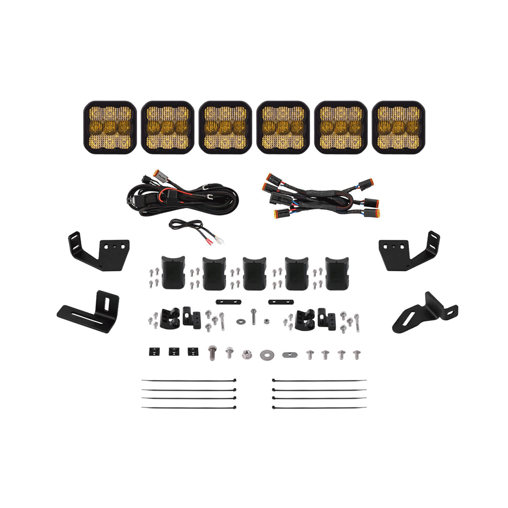Diode Dynamics - SS5 CrossLink Lightbar Kit for Prinsu/Sherpa Roof Racks