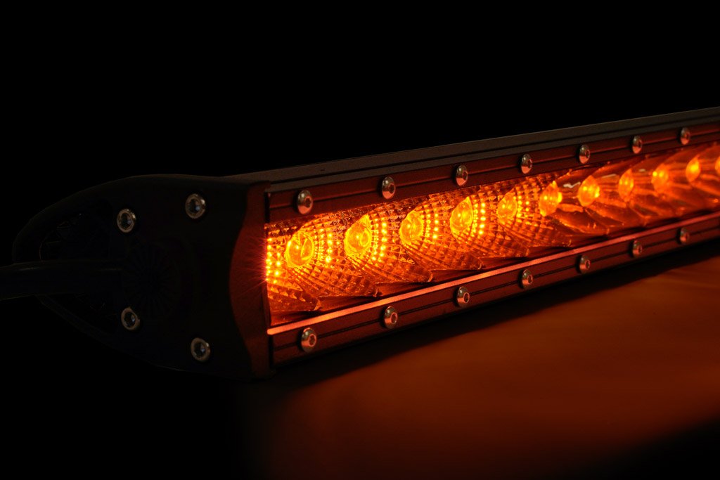 Cali Raised LED - 42" Slim Single Row LED Bar (Amber)