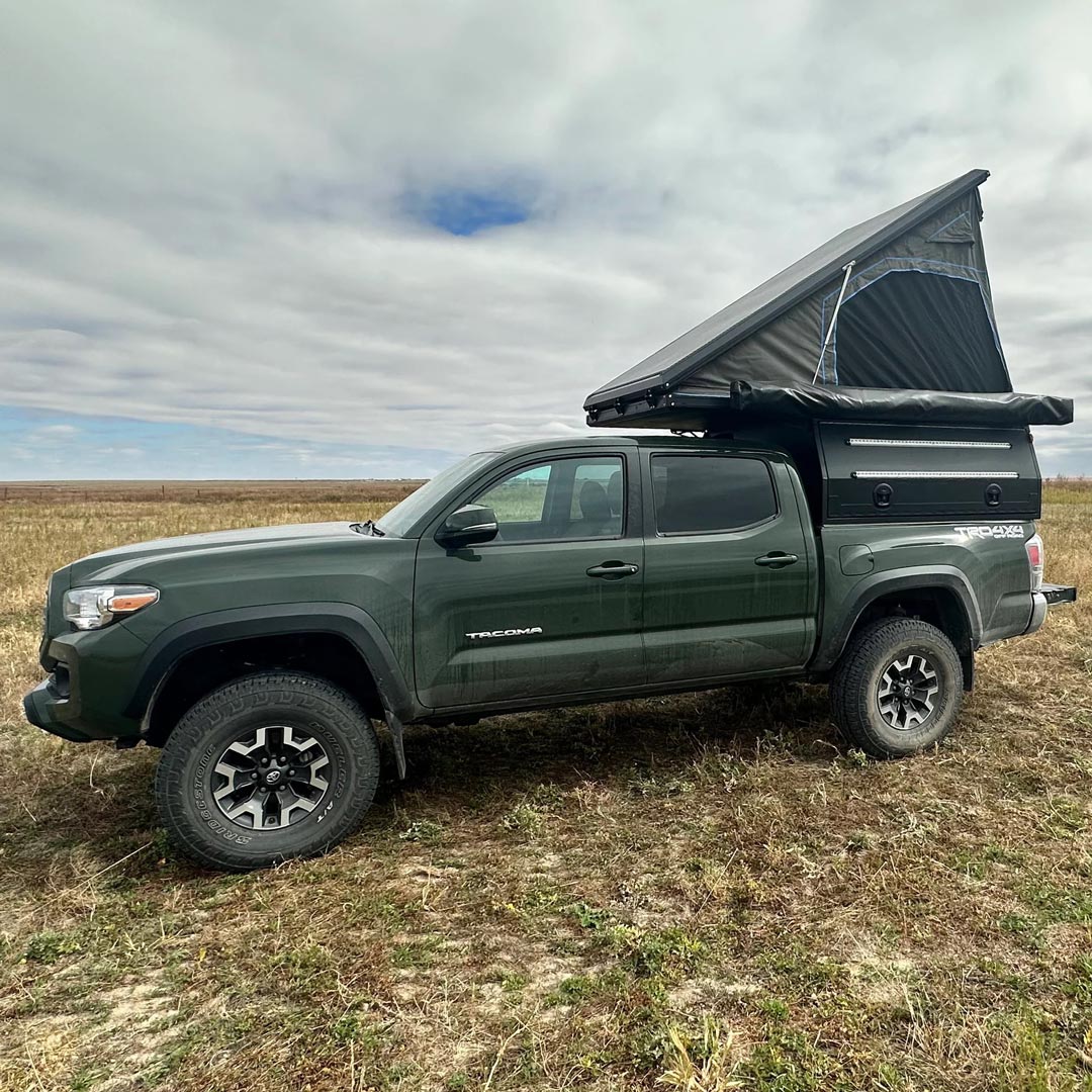 DirtBox - Canopy Camper – Modular Truck Camper Shell / Topper for Mid-Size & Full-Size Trucks - Toyota Tundra, Tacoma