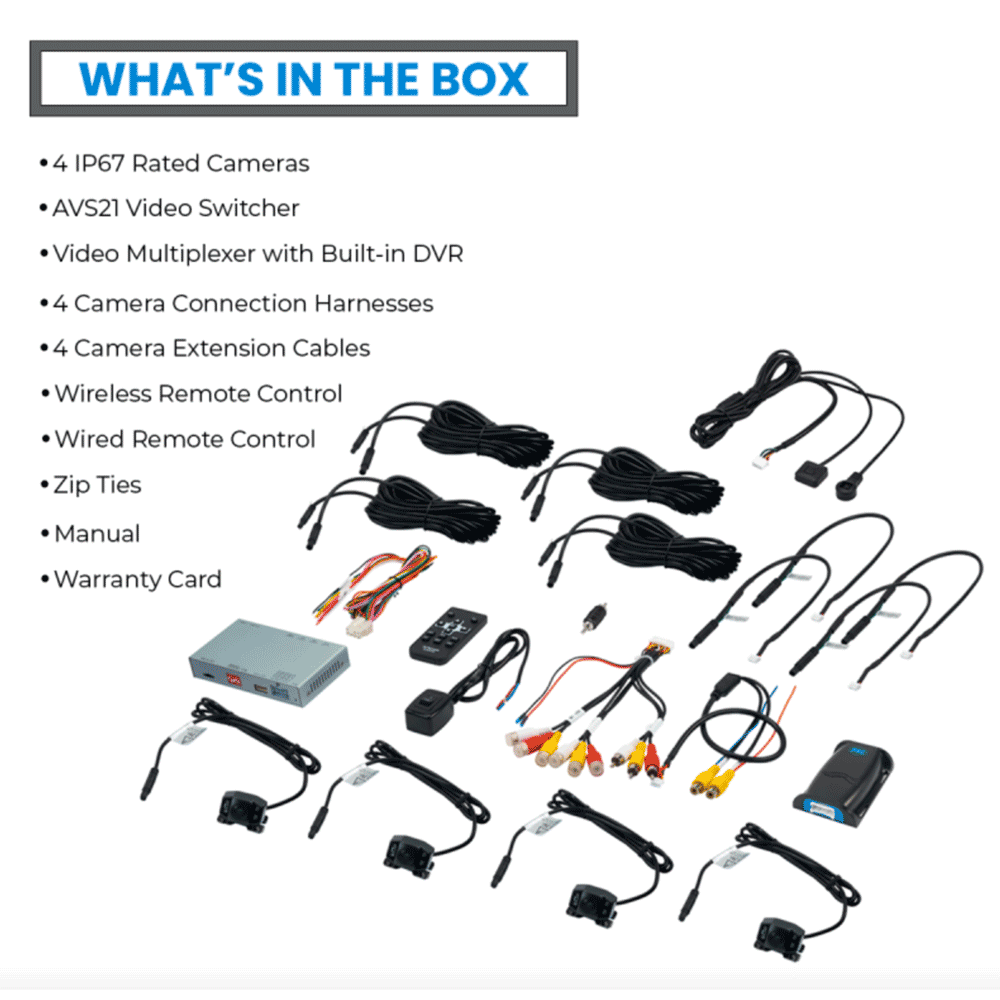 Stinger - Off-Roading Monitoring Kit with Integrated DVR & Four-Camera System
