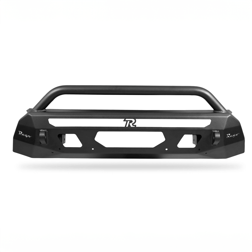 Rago Fabrication - Center Mount Winch Front Bumper with Top Hoop - Toyota Tacoma (2016-2023)