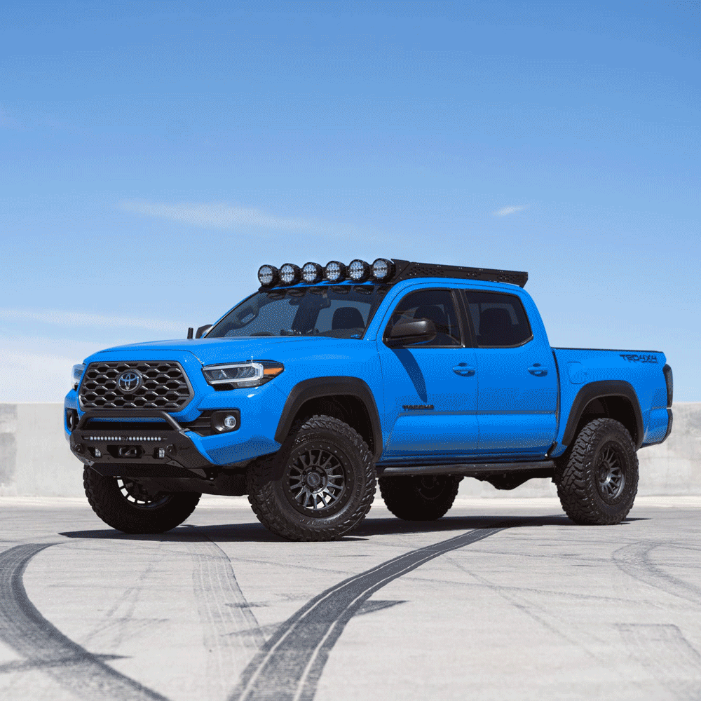 Rago Fabrication - Center Mount Winch Front Bumper with Top Hoop - Toyota Tacoma (2016-2023)