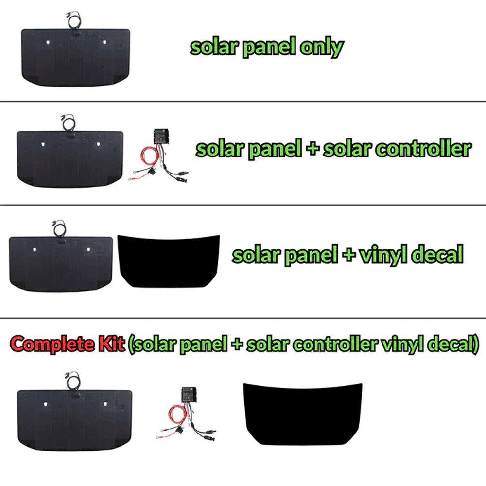 Lensun Solar - 105W 12V Hood/Bonnet Flexible Solar Panel - Toyota FJ Cruiser (2007-2014)