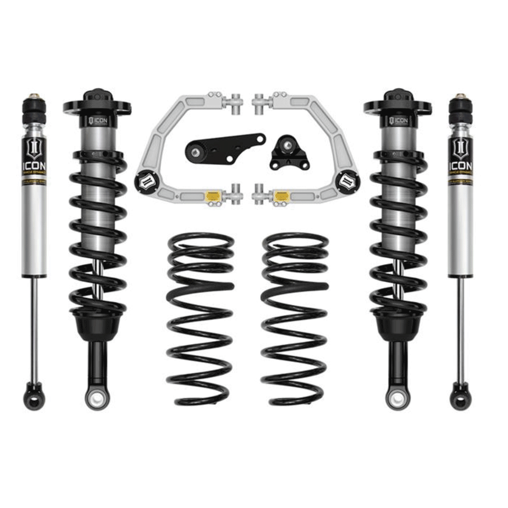 Icon - 1.25-3" Lift, Stage 2 Suspension System, Billet UCA with Triple Rate Rear Springs - Toyota Tacoma (2024+)