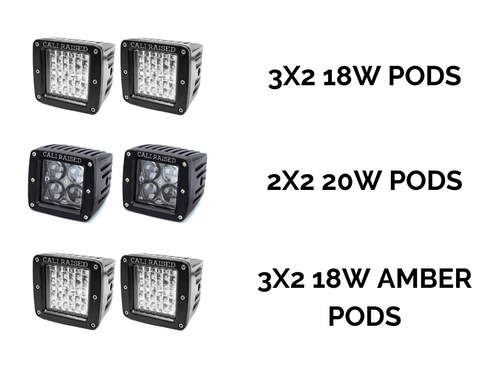 Cali Raised LED - LED Fog Light Pod Replacements Brackets Kit - Toyota Tacoma (2012-2015)