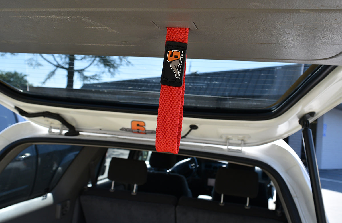 Agency 6 - Rear Lift Gate Hatch Pull Assist Strap (RED) - (3rd/4th GEN) Toyota 4Runner