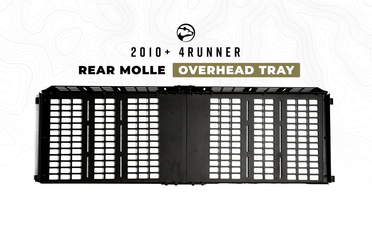 Cali Raised LED - Rear Molle Overhead Tray - Toyota 4Runner (2010-2024)