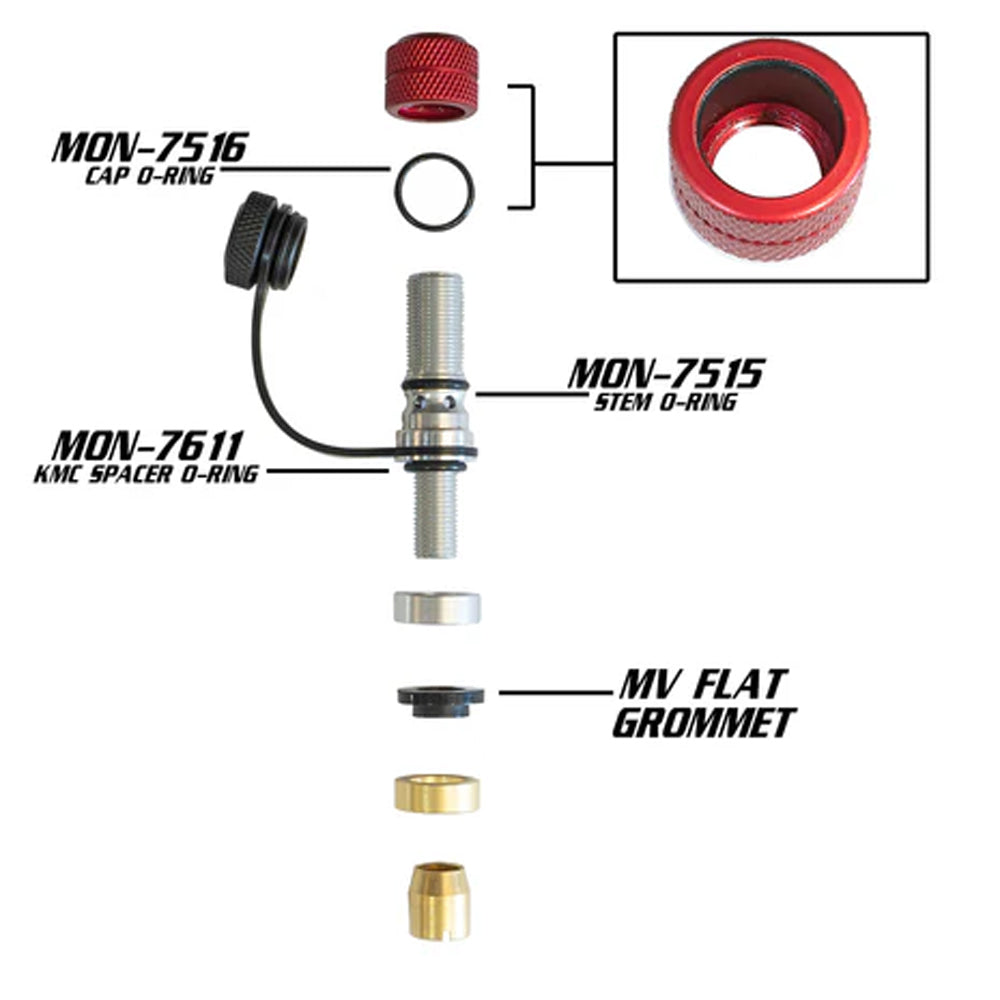 Power Tank - Single Monster Valve Flat - KMC Edition (MV4) Tire Deflator Power Tank