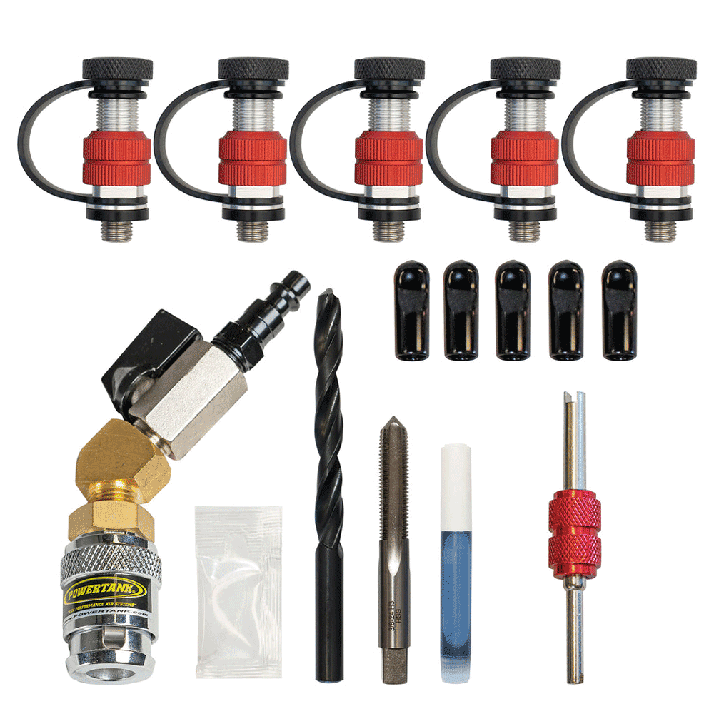 Power Tank - Monster Valve Tap3 (3/8-24) 5 Pack with Install Tools
