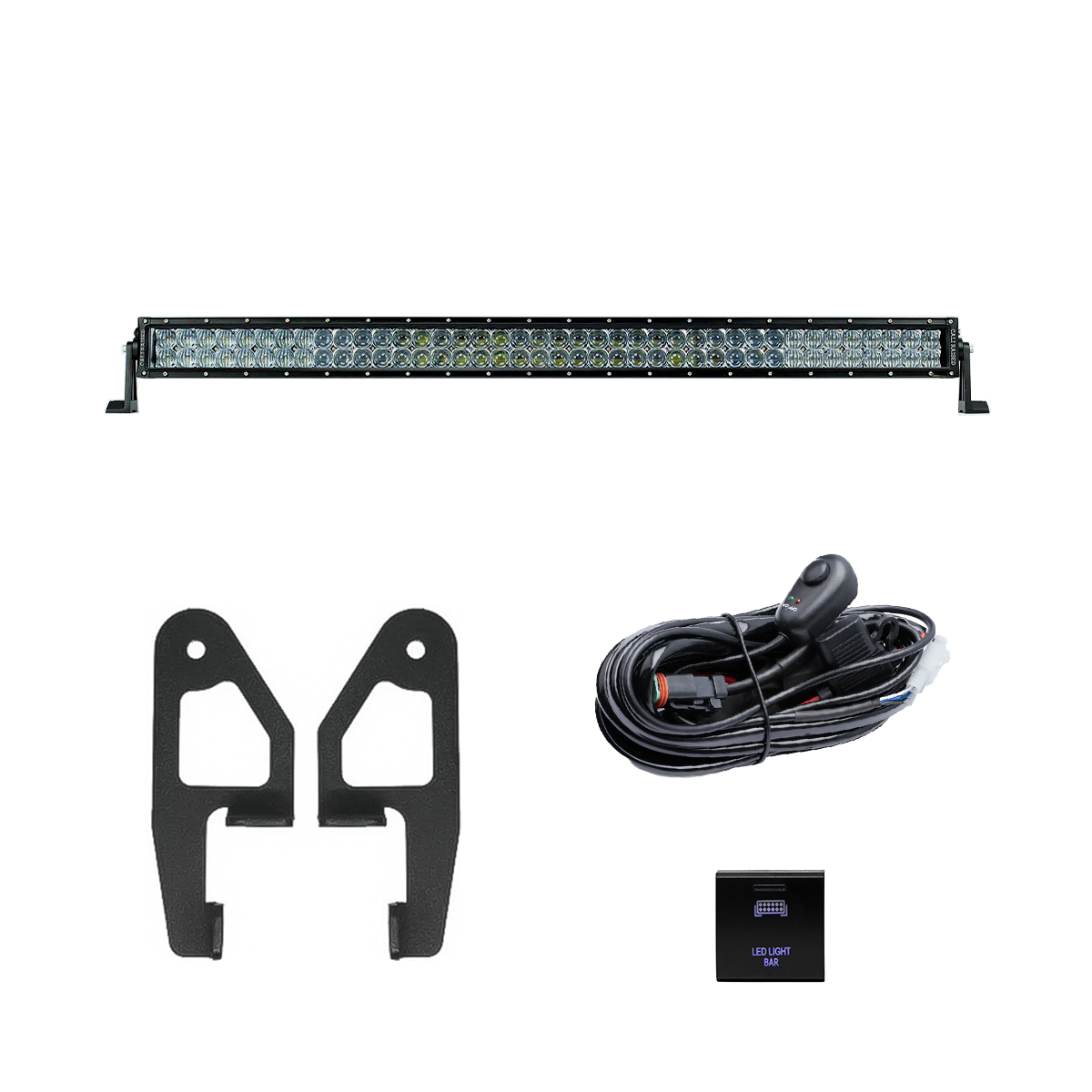 Cali Raised LED - Premium Roof Rack Front Light Bar Kit - Toyota Tacoma (2024+)