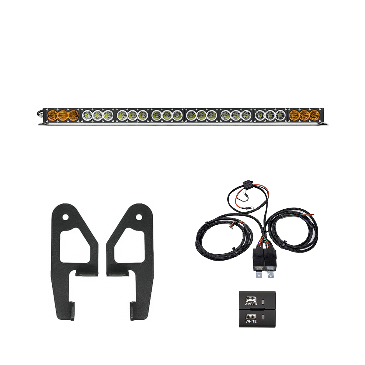 Cali Raised LED - Premium Roof Rack Front Light Bar Kit - Toyota Tacoma (2024+)