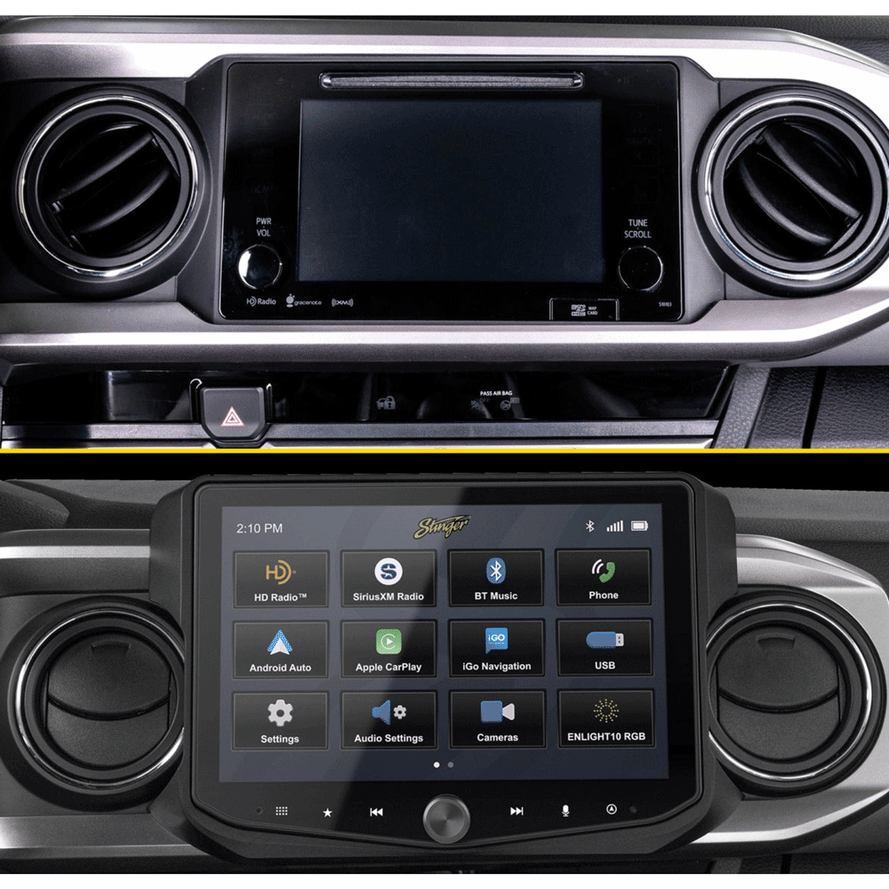Stinger - HORIZON10 10" Plug-and-Play Radio Kit